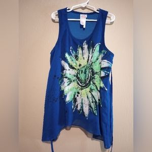 Girl floral top size 13‎